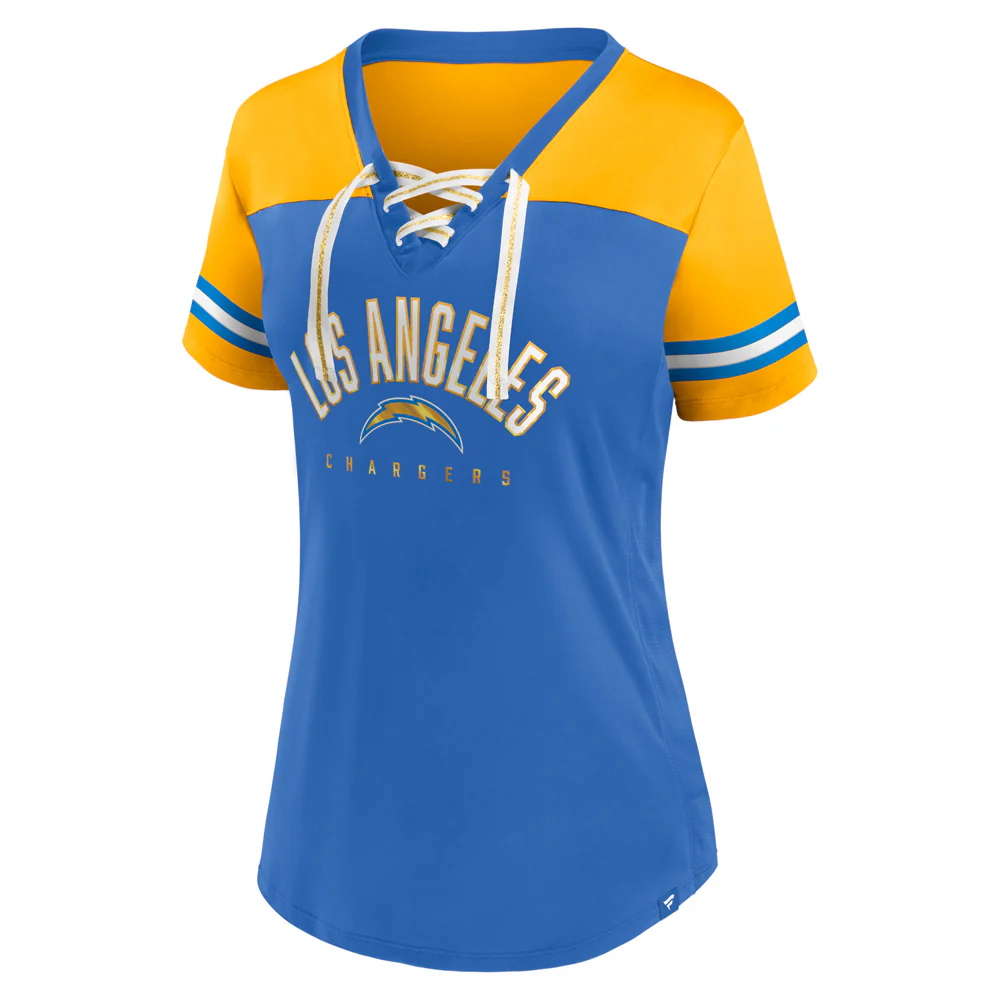 NFL Los Angeles Chargers Women's Fanatics Blitz & Glam Fashion Top