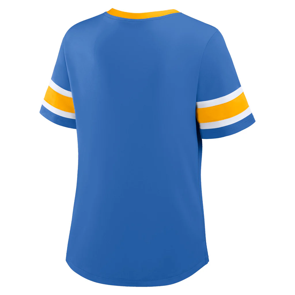 NFL Los Angeles Chargers Women's Fanatics Draw Play Athena Lace-Up Top - Blue - Image 3