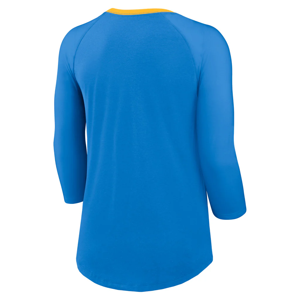 NFL Los Angeles Chargers Women's Nike Fashion 3/4 Sleeve T-Shirt - Blue - Image 3