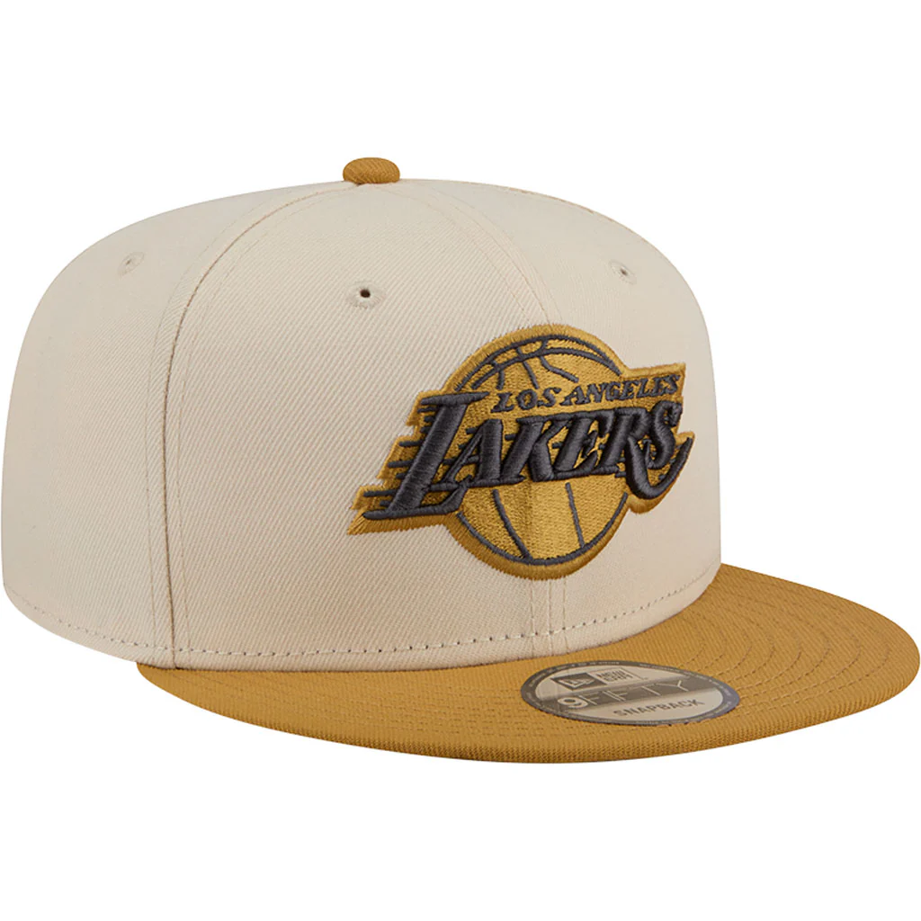 NFL Los Angeles Lakers New Era Two-Tone Dusted 9FIFTY Snapback Hat - Light cream - Image 2