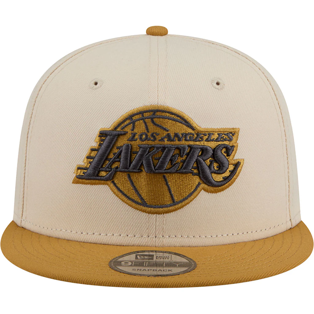 NFL Los Angeles Lakers New Era Two-Tone Dusted 9FIFTY Snapback Hat - Light cream - Image 3