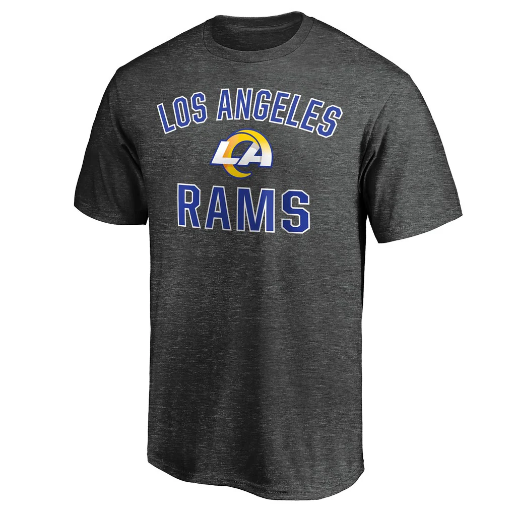 NFL Los Angeles Rams Fanatics Victory Arch T-Shirt - Charcoal - Image 2