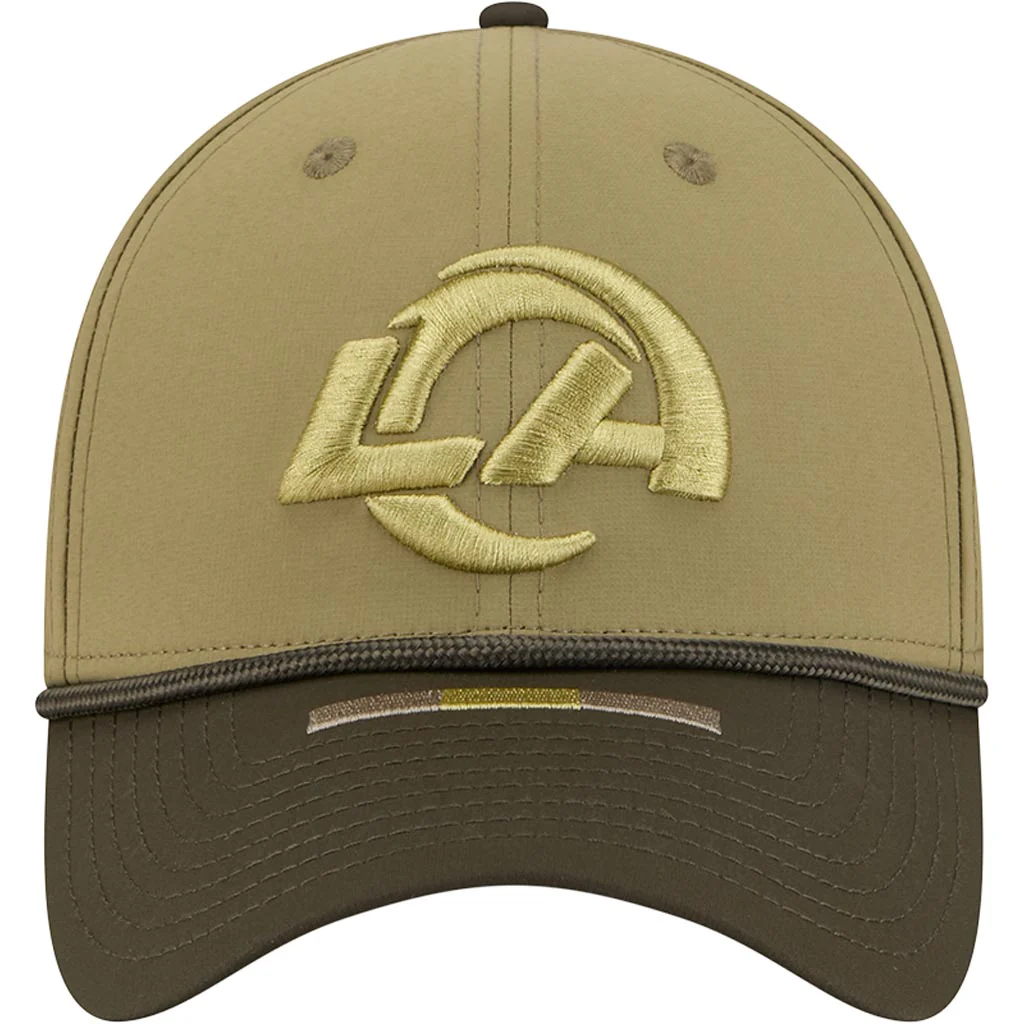 NFL Los Angeles Rams New Era 2025 Salute to Service 39THIRTY Flex Fit Hat - Green - Image 3