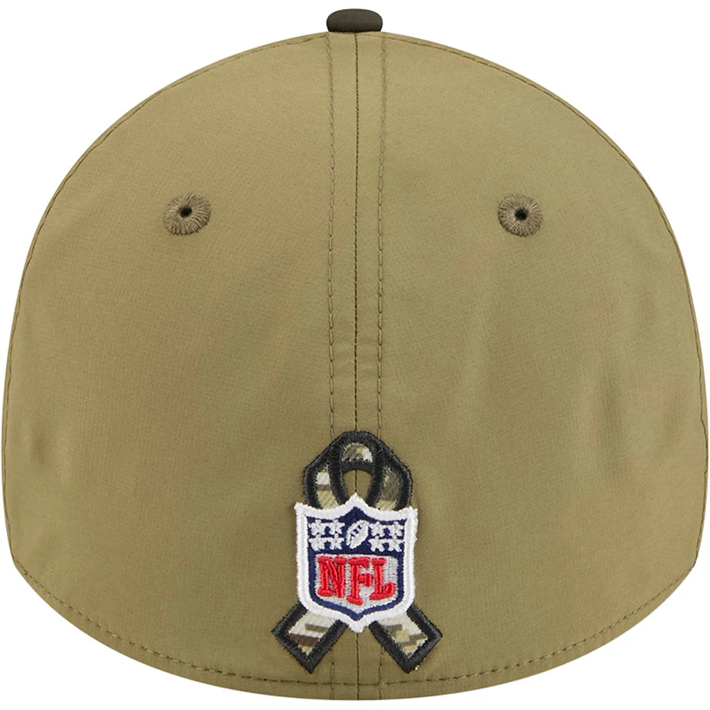 NFL Los Angeles Rams New Era 2025 Salute to Service 39THIRTY Flex Fit Hat - Green - Image 4