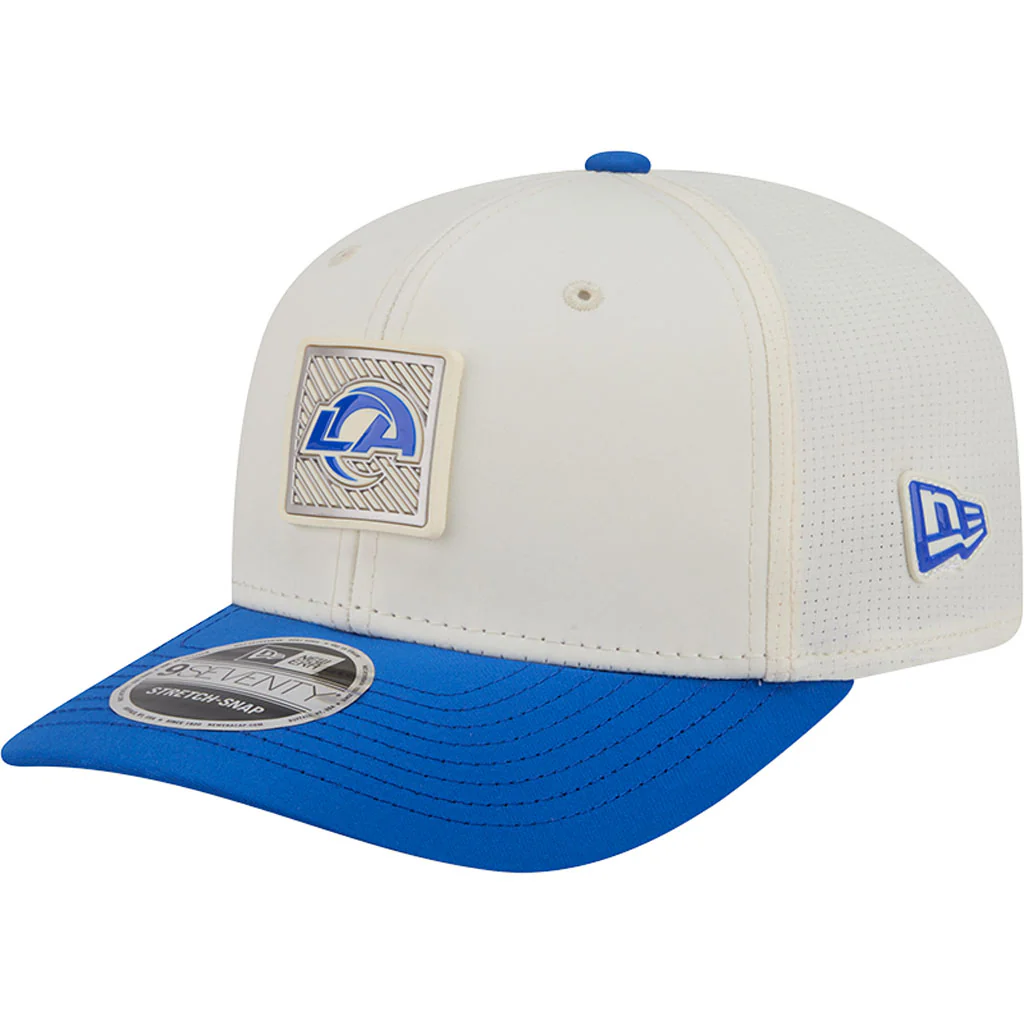 NFL Los Angeles Rams New Era 2026 Training 9SEVENTY Stretch Snapback Hat - Cream