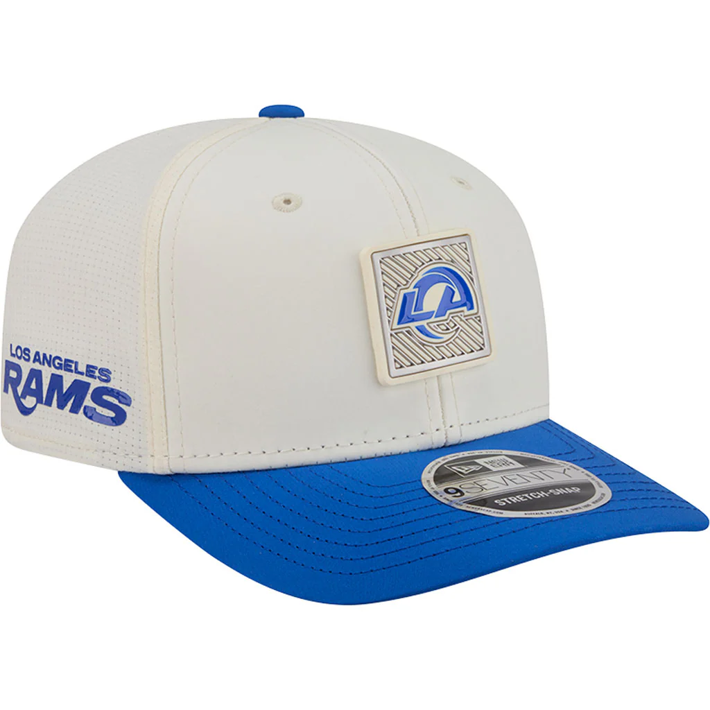 NFL Los Angeles Rams New Era 2026 Training 9SEVENTY Stretch Snapback Hat - Cream - Image 2