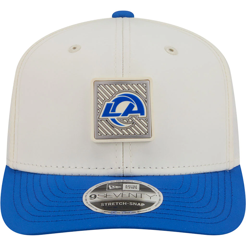 NFL Los Angeles Rams New Era 2026 Training 9SEVENTY Stretch Snapback Hat - Cream - Image 3