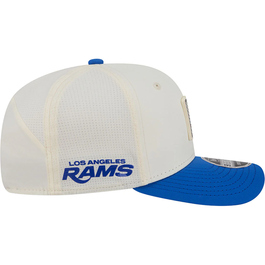 NFL Los Angeles Rams New Era 2026 Training 9SEVENTY Stretch Snapback Hat - Cream - Image 5