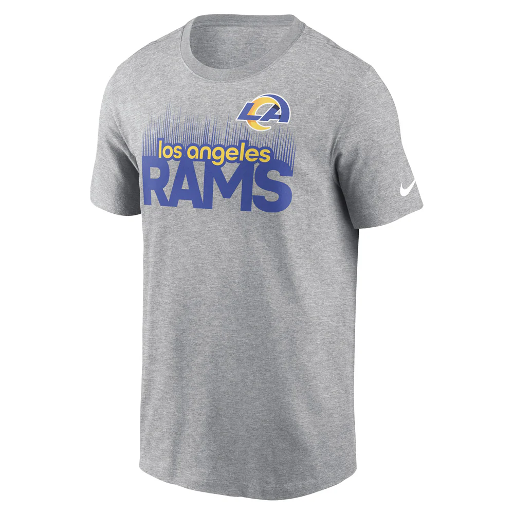 NFL Los Angeles Rams Nike Local Essential T-Shirt - Heather Gray - Image 2