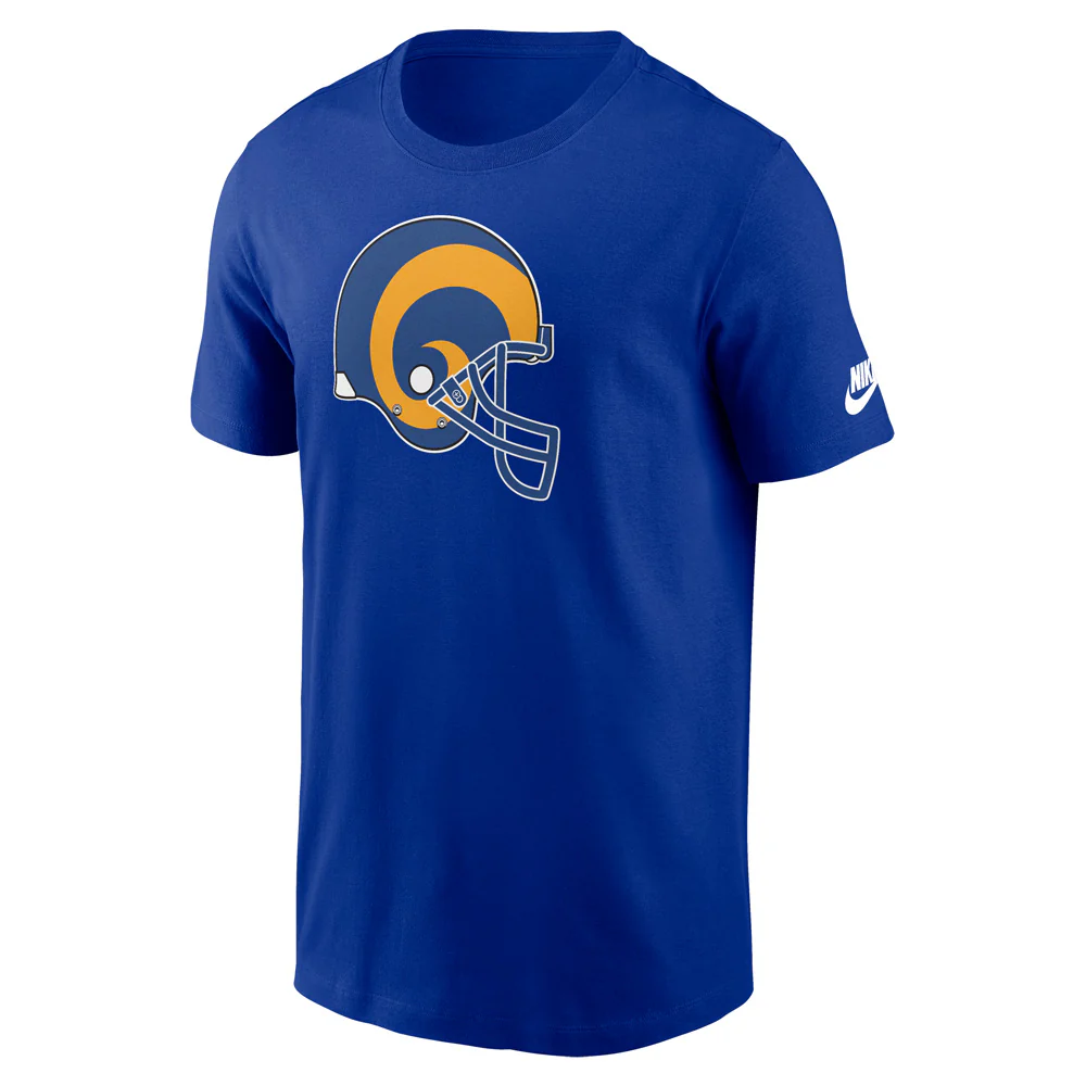 NFL Los Angeles Rams Nike Rewind Essential T-Shirt - Blue - Image 2