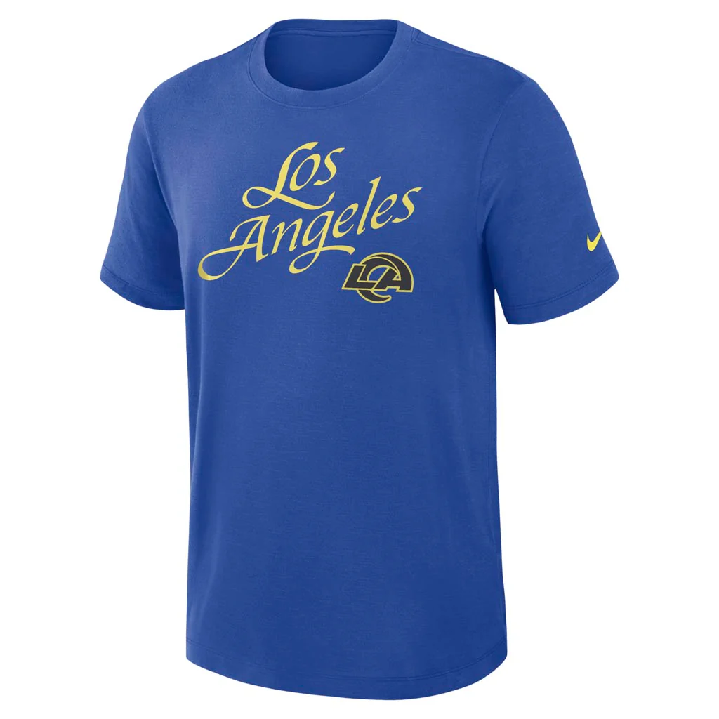 NFL Los Angeles Rams Nike Rivalries Slub T-Shirt - Blue - Image 2