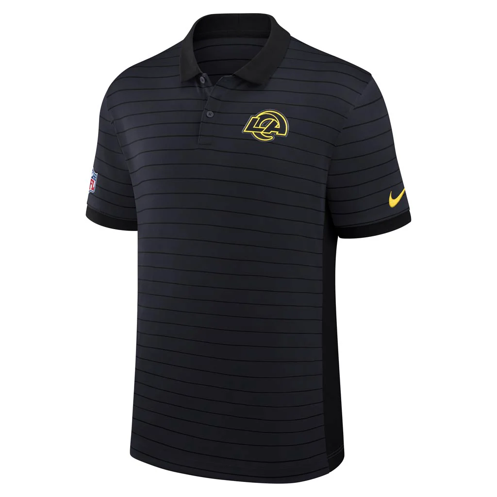NFL Los Angeles Rams Nike Rivalry Stripe Polo - Navy - Image 2