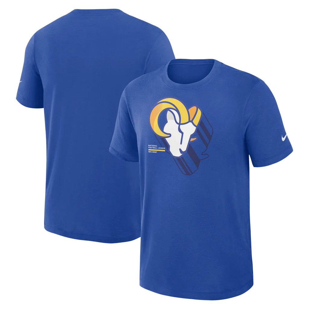 NFL Los Angeles Rams Nike Slub T-Shirt - Blue