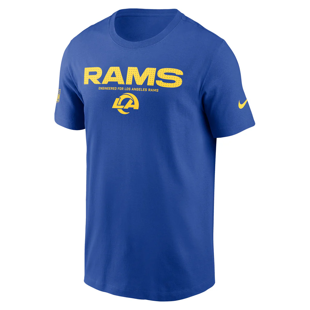 NFL Los Angeles Rams Nike Team Issue T-Shirt - Blue - Image 2