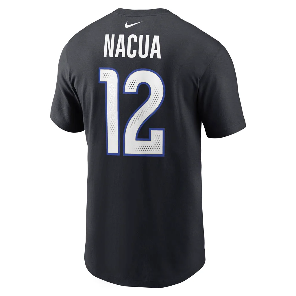 NFL Los Angeles Rams Puka Nacua Nike Rivalries Name & Number T-Shirt - Navy - Image 3