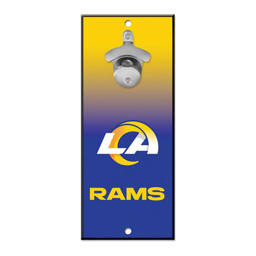 NFL Los Angeles Rams WinCraft 5" x 12" Ombre Bottle Opener Sign - Blue