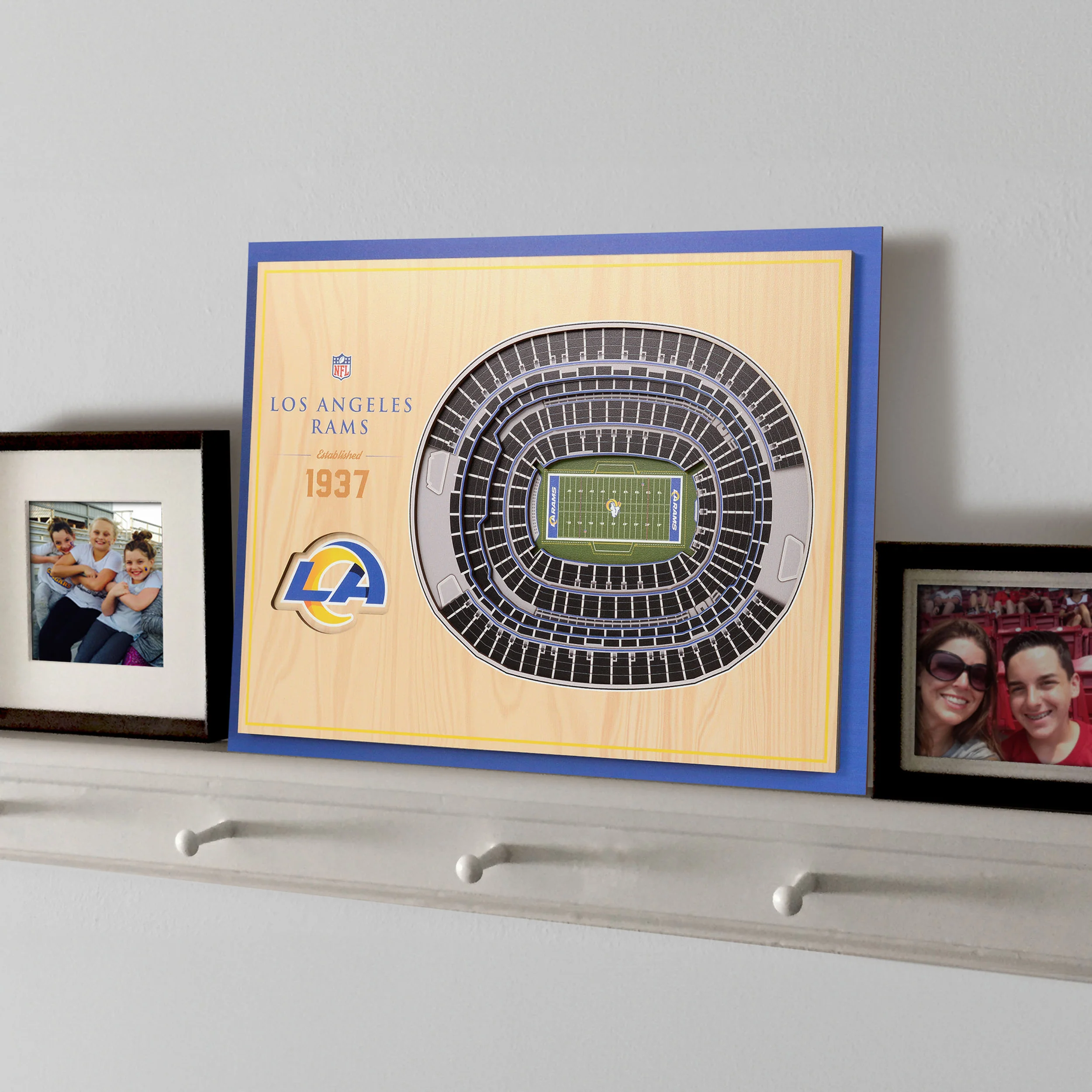 NFL Los Angeles Rams You the fan 5-Layer Stadium View Wall Art - Image 2