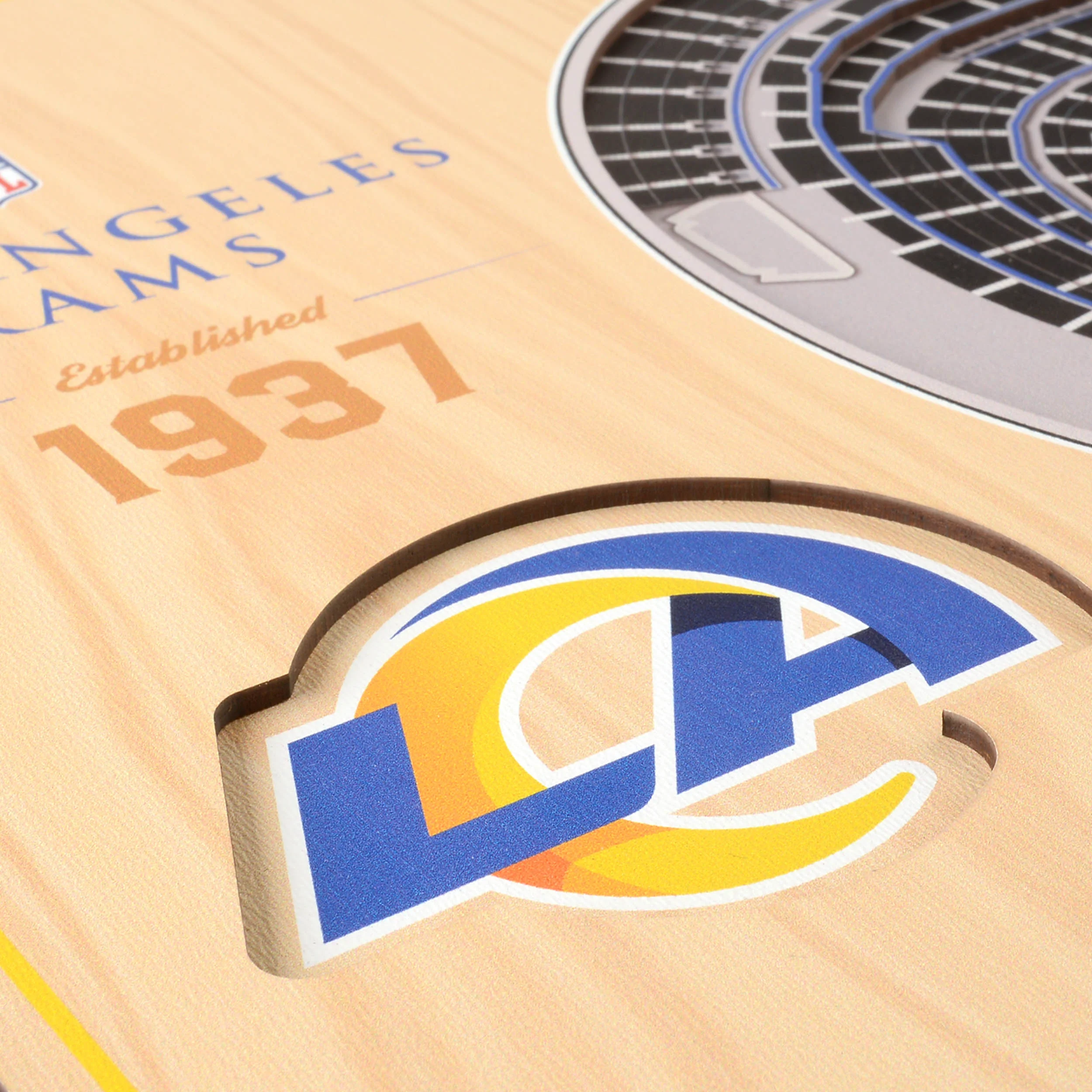 NFL Los Angeles Rams You the fan 5-Layer Stadium View Wall Art - Image 4
