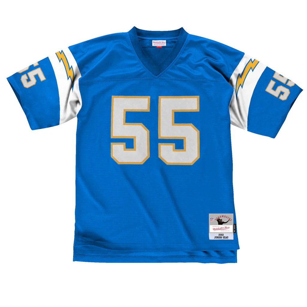 NFL San Diego Chargers Junior Seau Mitchell & Ness '02 Legacy Jersey - Image 2