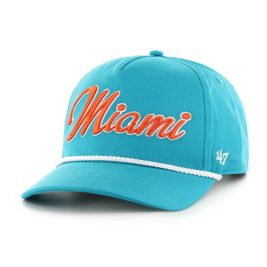 NFL Miami Dolphins '47 Overhand Hitch Snapback Hat - Teal - Image 2