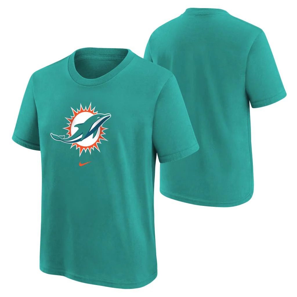 NFL Miami Dolphins Kids Nike Logo T-Shirt - Teal