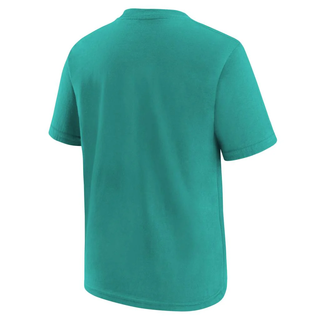 NFL Miami Dolphins Kids Nike Logo T-Shirt - Teal - Image 3