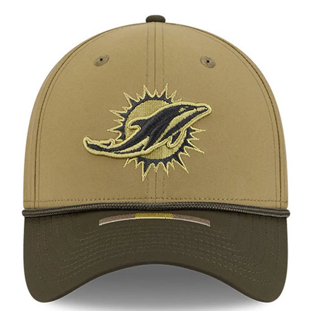 NFL Miami Dolphins New Era 2025 Salute to Service 39THIRTY Flex Fit Hat - Green - Image 3