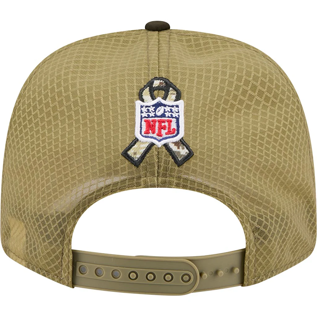 NFL Miami Dolphins New Era 2025 Salute to Service 9SEVENTY Stretch-Snapback Hat - Green - Image 4