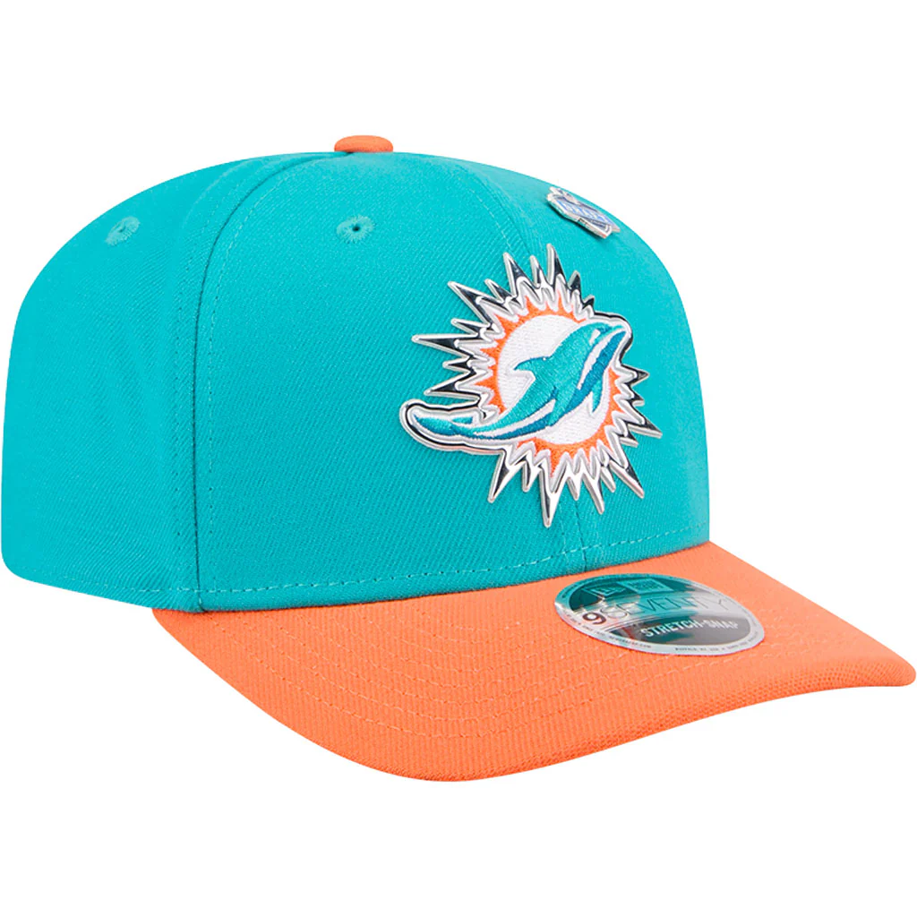 NFL Miami Dolphins New Era 2026 Draft 9SEVENTY Snapback Hat - Teal - Image 2