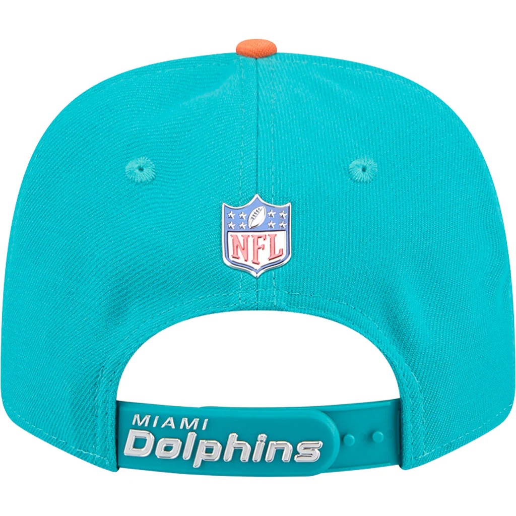 NFL Miami Dolphins New Era 2026 Draft 9SEVENTY Snapback Hat - Teal - Image 6