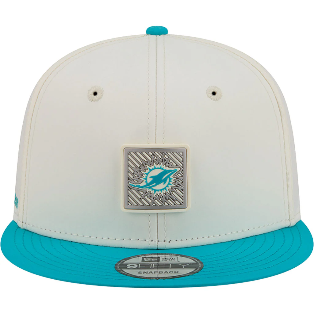 NFL Miami Dolphins New Era 2026 Training 9FIFTY Snapback Hat - Cream - Image 3