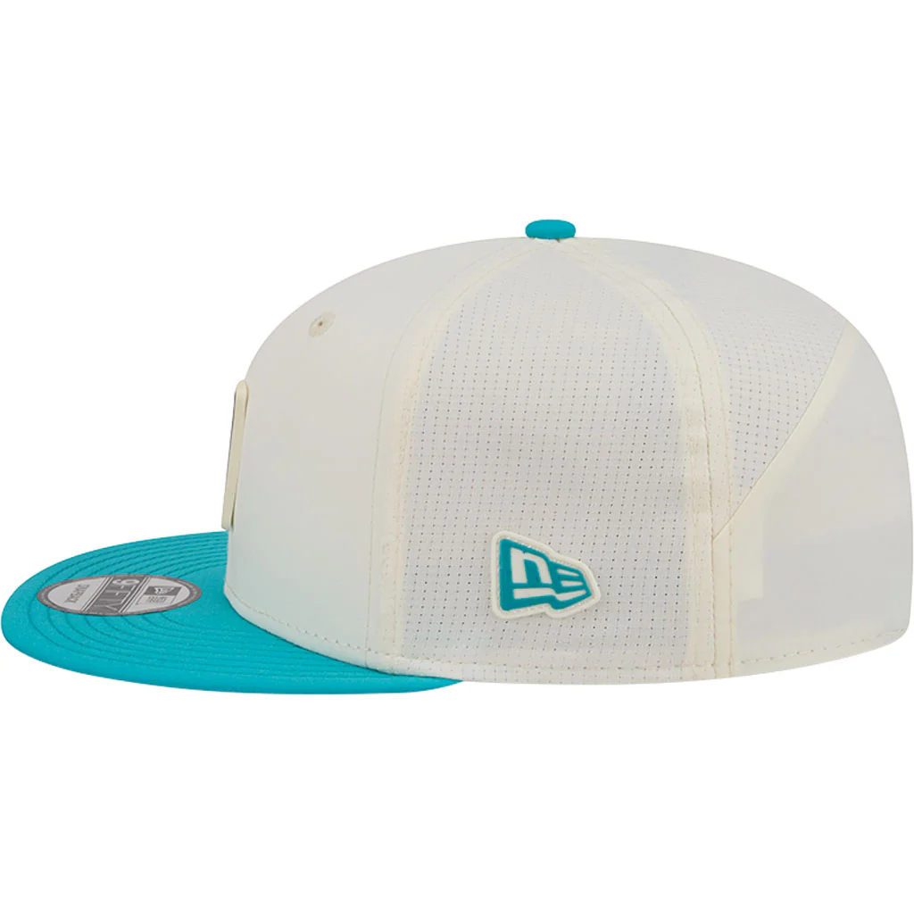 NFL Miami Dolphins New Era 2026 Training 9FIFTY Snapback Hat - Cream - Image 4