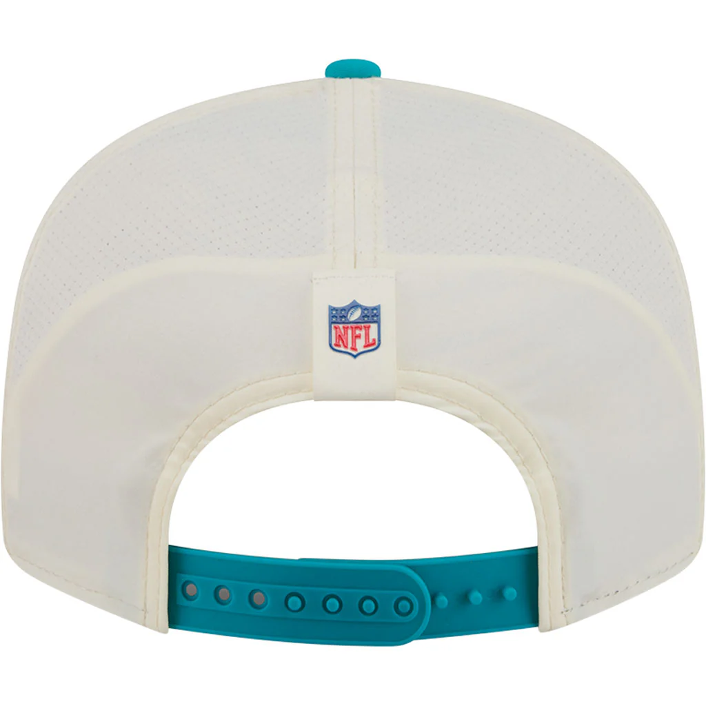 NFL Miami Dolphins New Era 2026 Training 9FIFTY Snapback Hat - Cream - Image 6