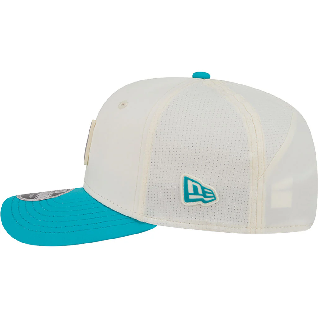 NFL Miami Dolphins New Era 2026 Training 9SEVENTY Stretch Snapback Hat - Cream - Image 4