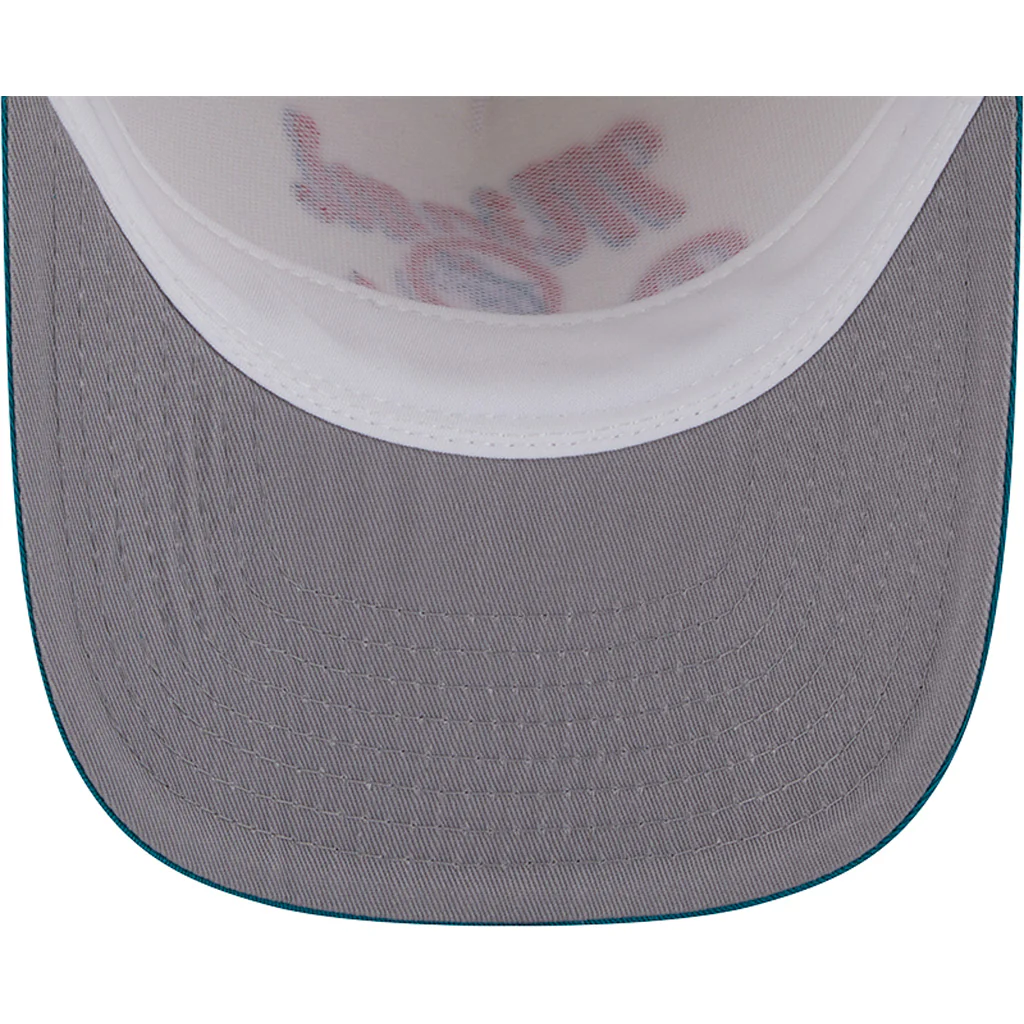 NFL Miami Dolphins New Era Chainstitch Two-Tone 9FIFTY A-Frame Snapback Hat - Cream - Image 5