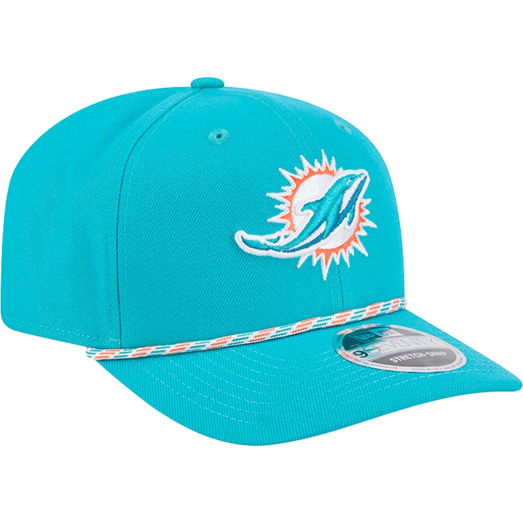 NFL Miami Dolphins New Era Multi Rope 9SEVENTY Stretch-Snapback Hat - Teal - Image 2