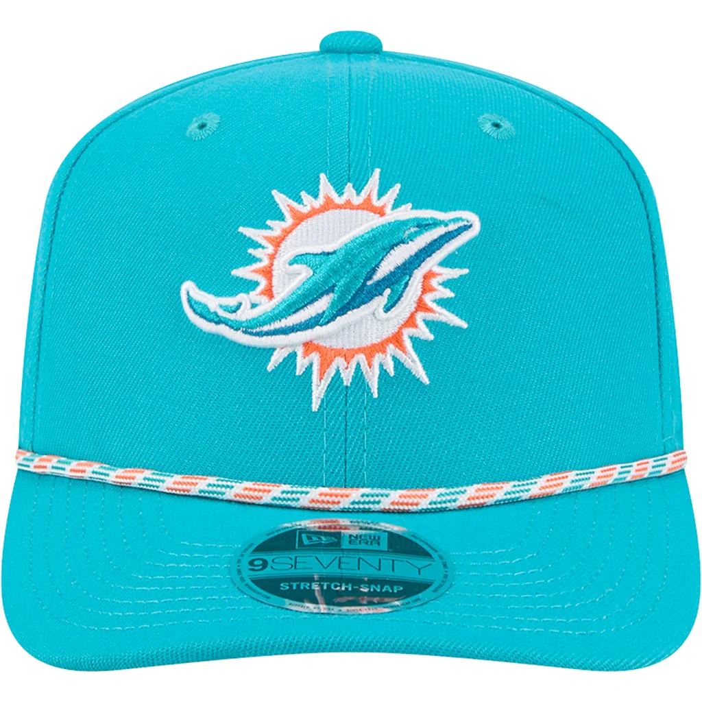 NFL Miami Dolphins New Era Multi Rope 9SEVENTY Stretch-Snapback Hat - Teal - Image 3