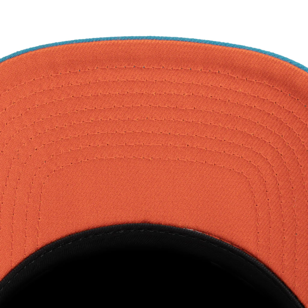 NFL Miami Dolphins New Era Team Undervisor 9FIFTY A-Frame Snapback Hat - Teal - Image 4