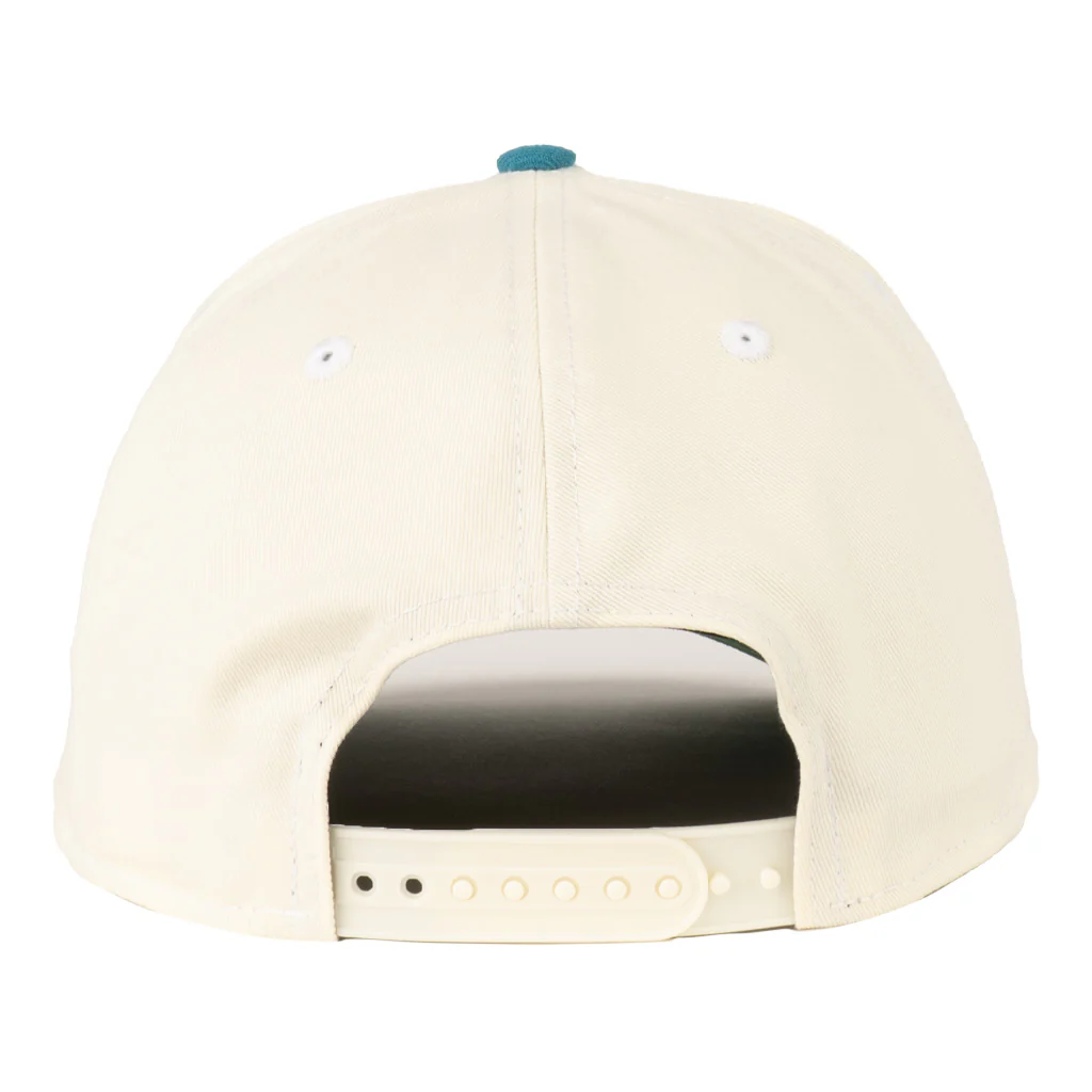 NFL Miami Dolphins New Era Throwback Two-Tone TC 9FIFTY A-Frame Snapback Hat - Cream - Image 2