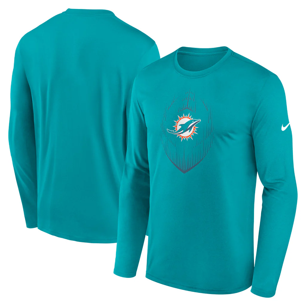 NFL Miami Dolphins Nike 2024 Icon Legend Long Sleeve T-Shirt - Teal