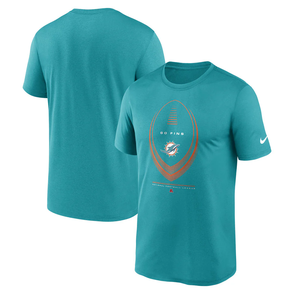 NFL Miami Dolphins Nike 2026 Icon Legend T-Shirt - Aquamarine
