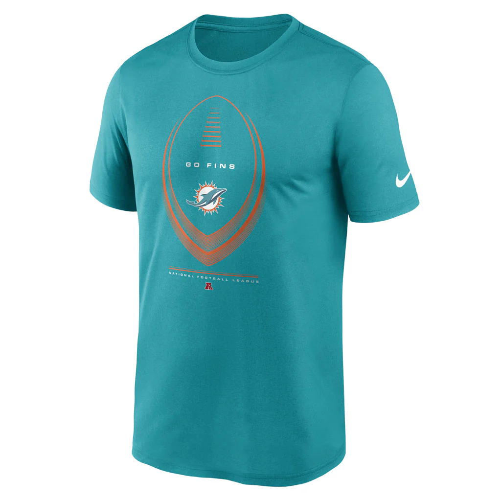 NFL Miami Dolphins Nike 2026 Icon Legend T-Shirt - Aquamarine - Image 2