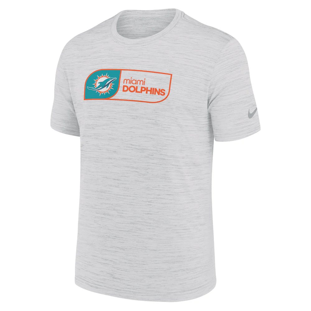 NFL Miami Dolphins Nike Jock Tag Velocity T-Shirt - White - Image 2
