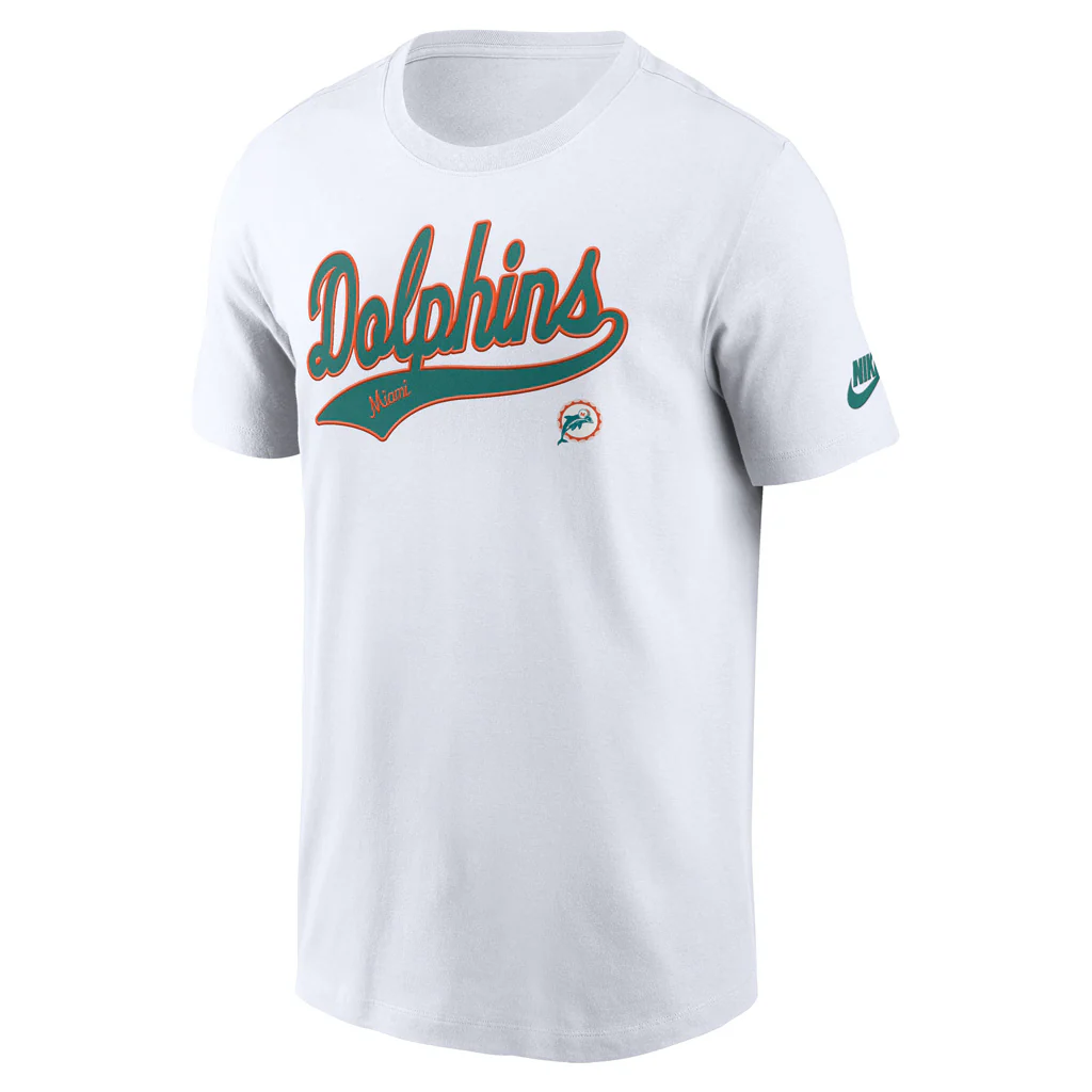 NFL Miami Dolphins Nike Rewind Tailsweep T-Shirt - Image 2