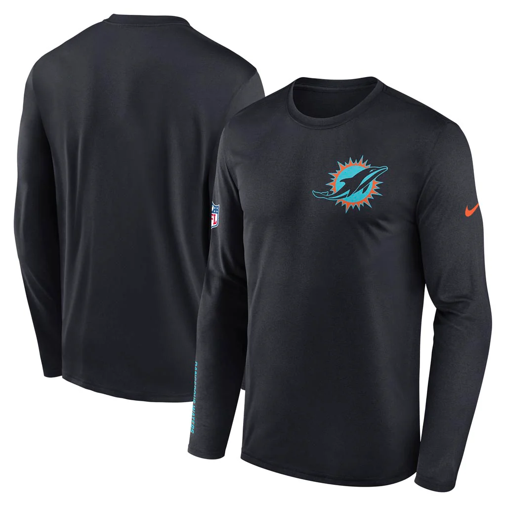 NFL Miami Dolphins Nike Rivalries Legend Long Sleeve T-Shirt - Black
