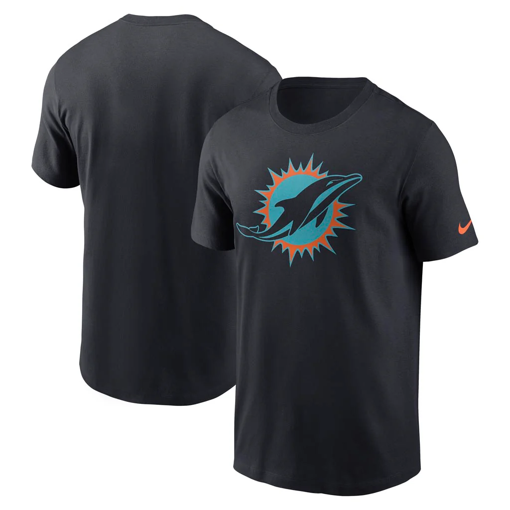 NFL Miami Dolphins Nike Rivalries Cotton T-Shirt - Navy