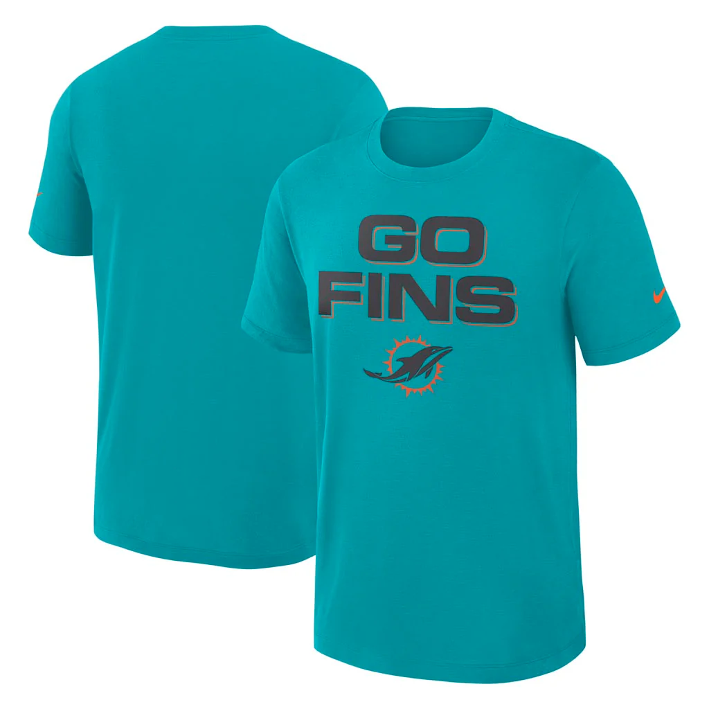 NFL Miami Dolphins Nike Rivalries Slub T-Shirt - Teal