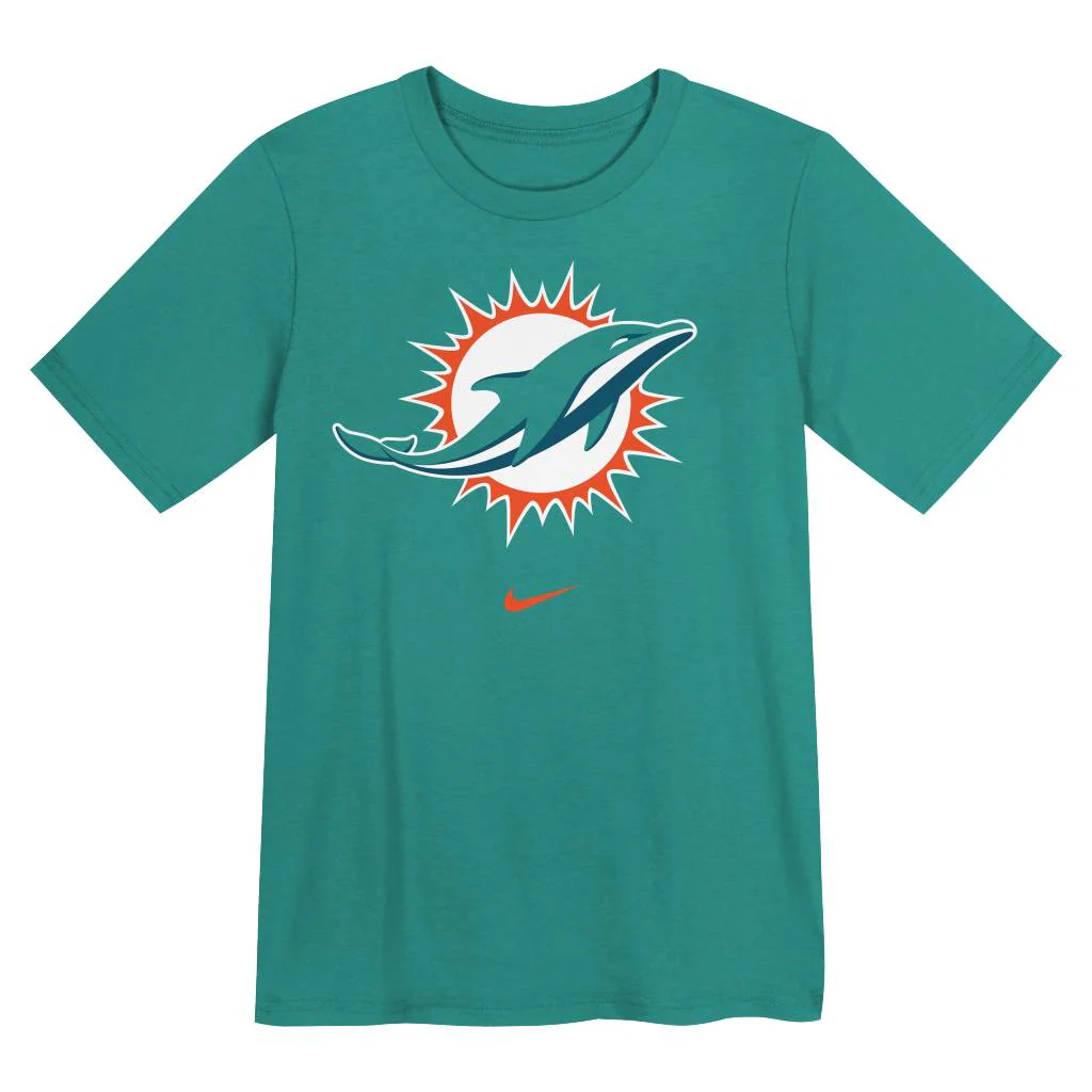 NFL Miami Dolphins Toddler Nike Logo T-Shirt - Teal - Image 2