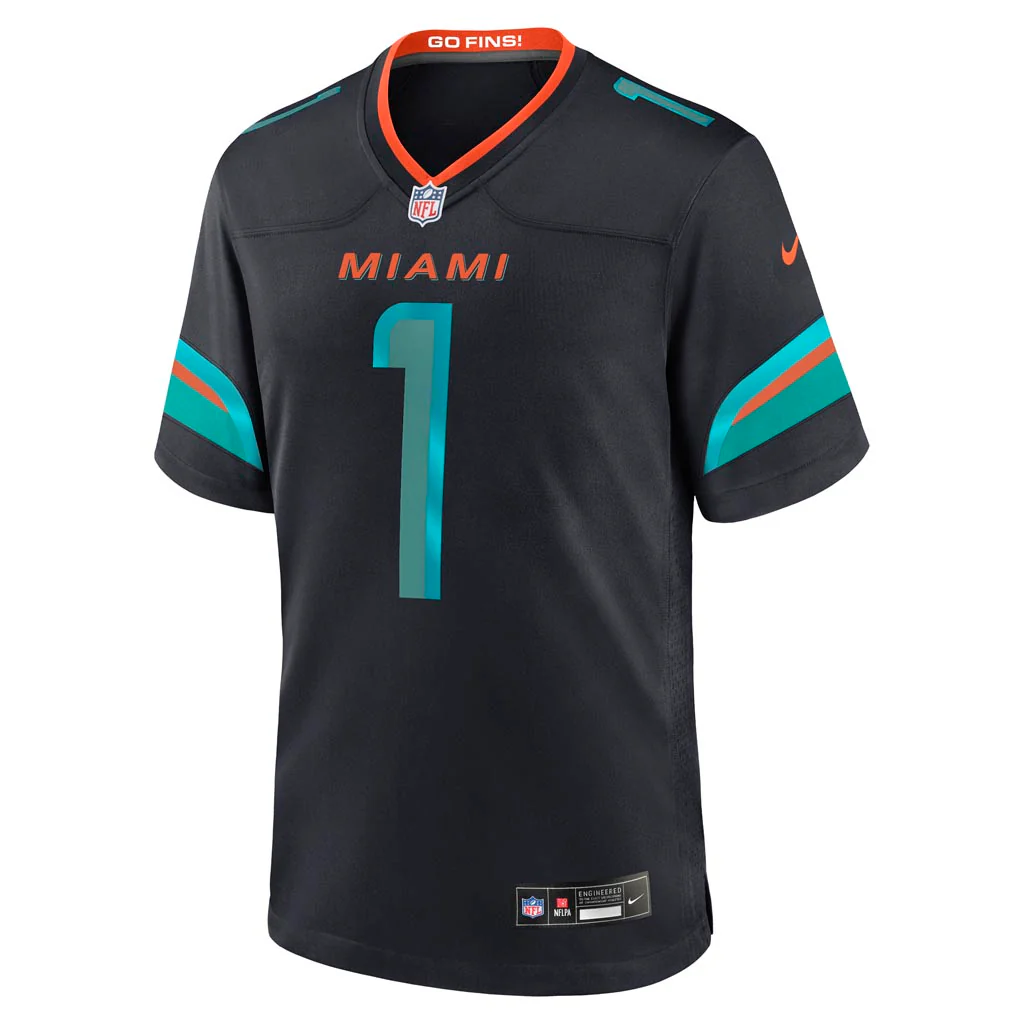 NFL Miami Dolphins Tua Tagovailoa Nike Rivalries Game Jersey - Navy - Image 2