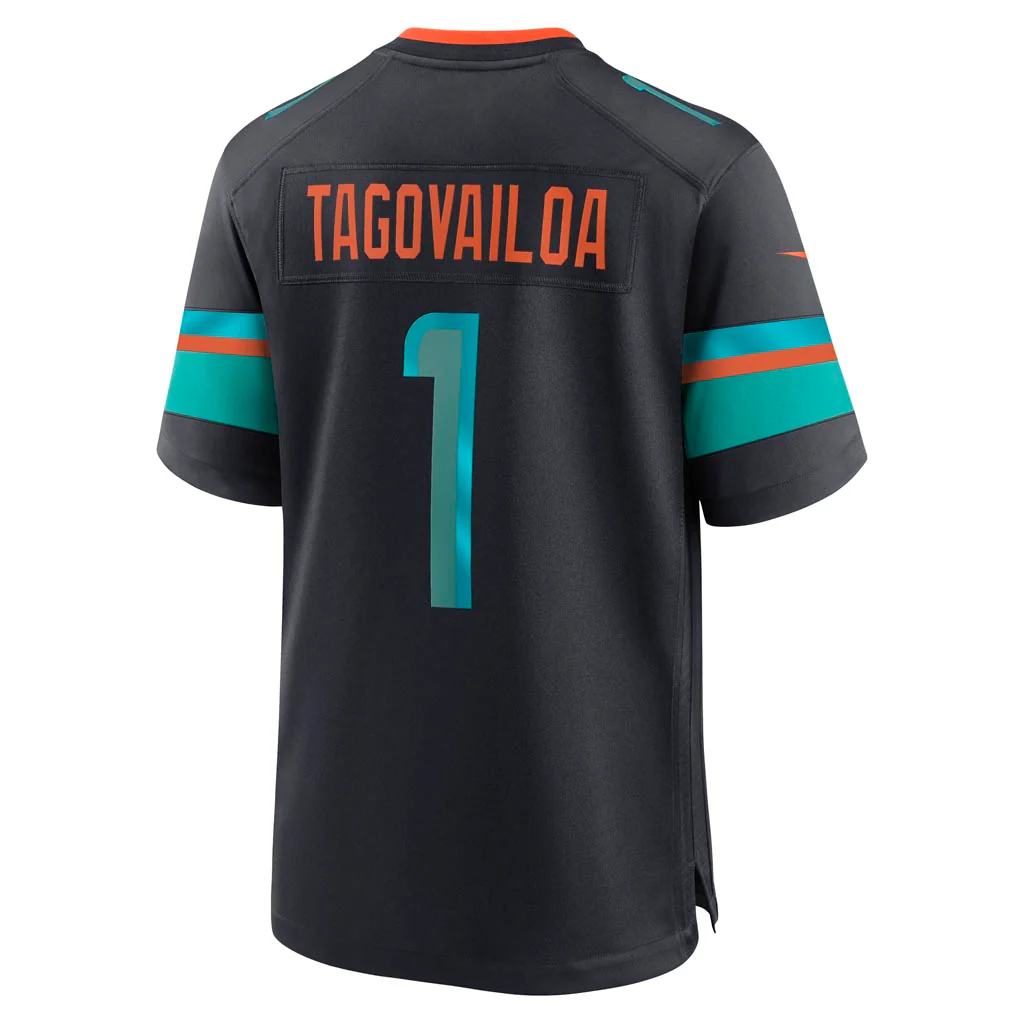 NFL Miami Dolphins Tua Tagovailoa Nike Rivalries Game Jersey - Navy - Image 3